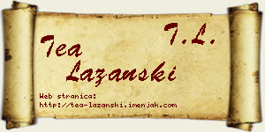 Tea Lazanski vizit kartica